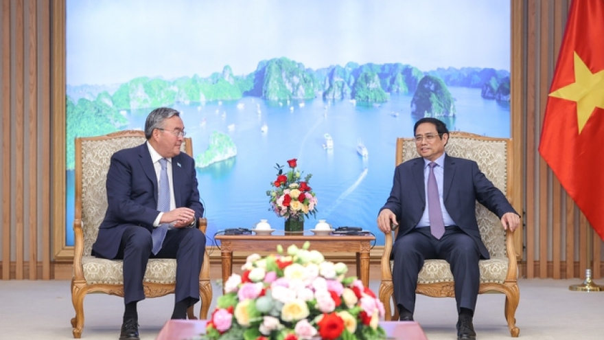 Thủ tướng tiếp xã giao Phó Thủ tướng, Bộ trưởng Ngoại giao Kazakhstan