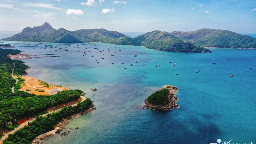 The beauty of Con Dao as seen from bird’s-eye view