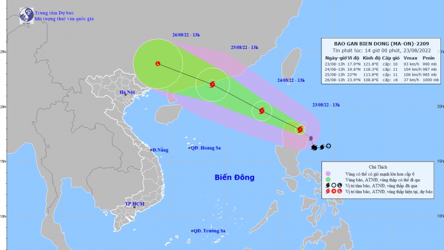 Bão Ma-on quần thảo khu vực Đông Bắc đảo Luzon, giật cấp 12