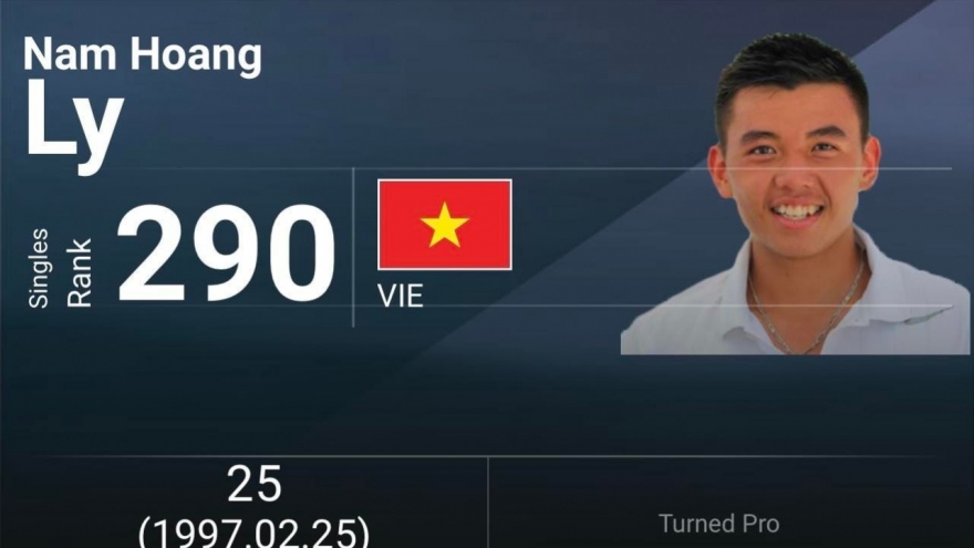 Tennis star Ly Hoang Nam reaches highest career ranking