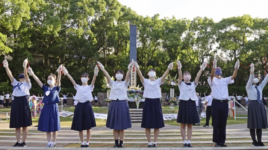 Nhật Bản tưởng niệm 77 năm vụ Nagasaki bị ném bom nguyên tử 