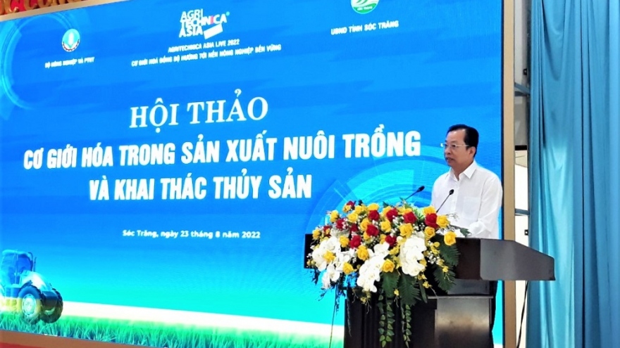 Ứng dụng cơ giới hóa trong sản xuất nuôi trồng và khai thác thủy sản