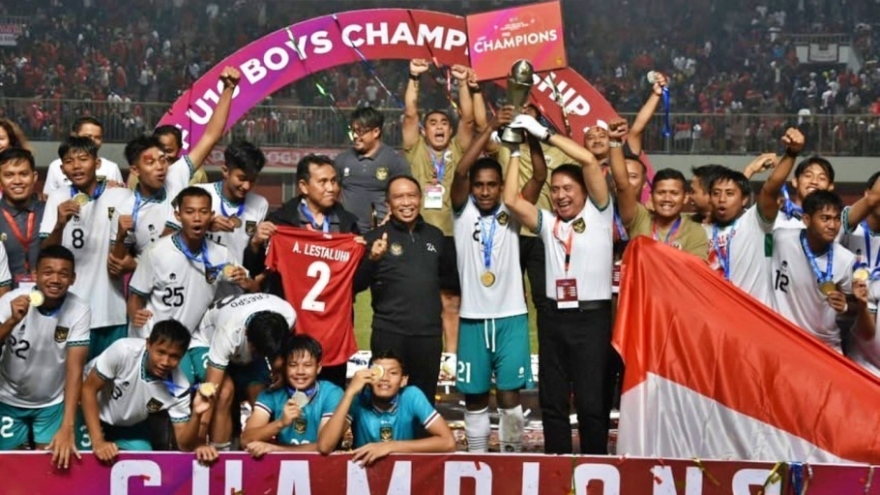 U16 Indonesia được thưởng lớn khi vô địch U16 Đông Nam Á 2022