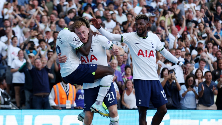 Tottenham khởi đầu Ngoại hạng Anh 2022/2023 bằng màn ngược dòng hoành tráng