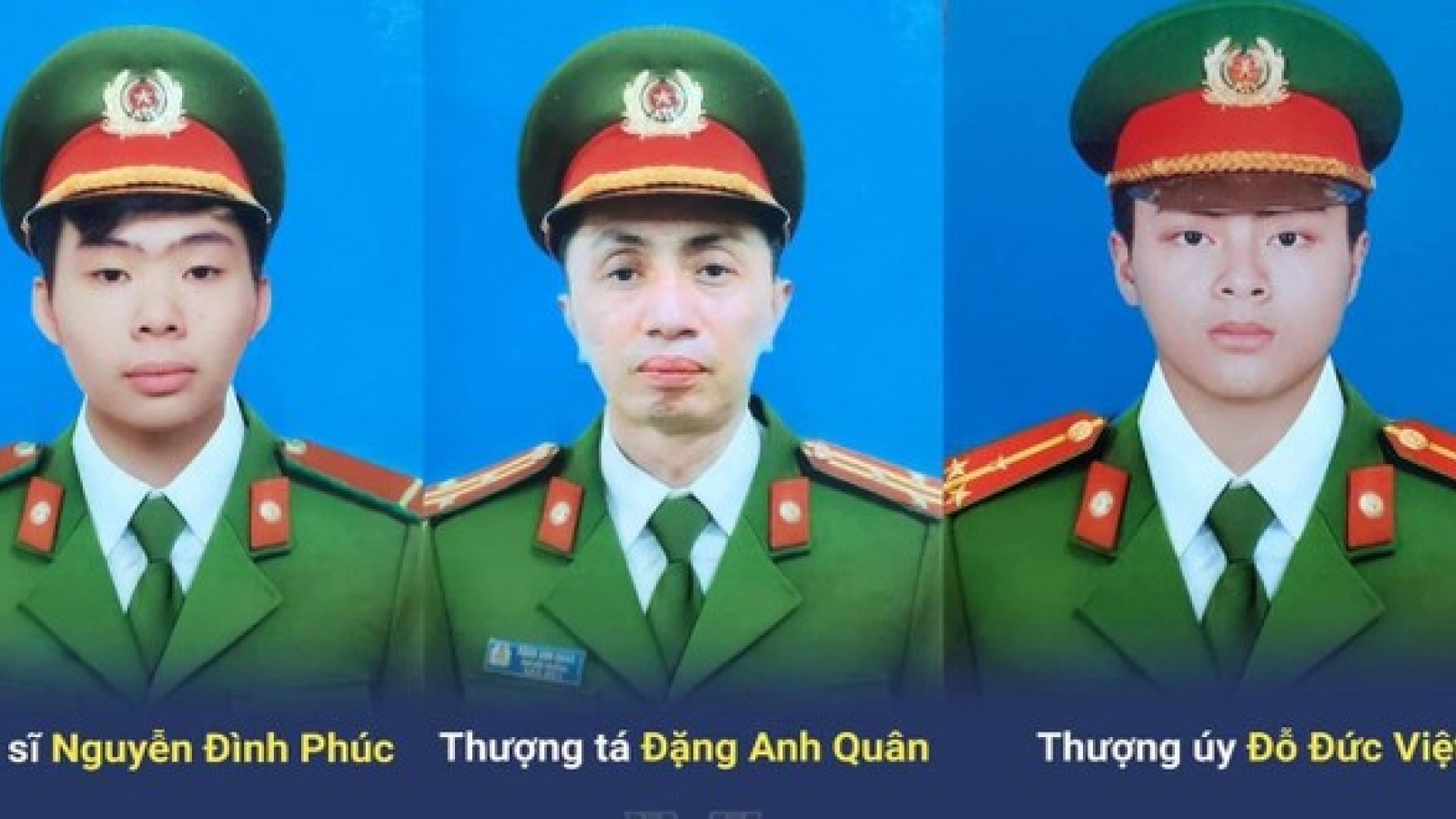 Truy tặng Bằng khen cho 3 chiến sĩ dũng cảm hy sinh khi chữa cháy