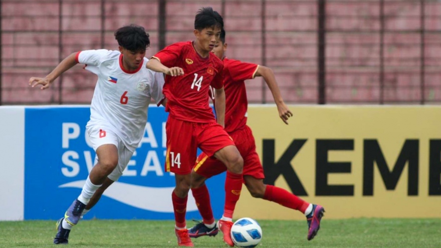 Thắng đậm U16 Philippines, U16 Việt Nam sáng cửa vào bán kết U16 Đông Nam Á