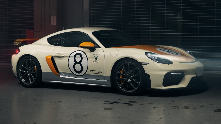 Khám phá Porsche 718 Cayman GT4 "độc nhất vô nhị" chỉ trưng bày không bán