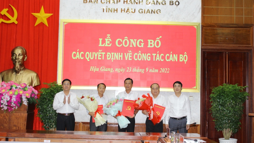 Hậu Giang điều động, bổ nhiệm nhiều vị trí lãnh đạo chủ chốt