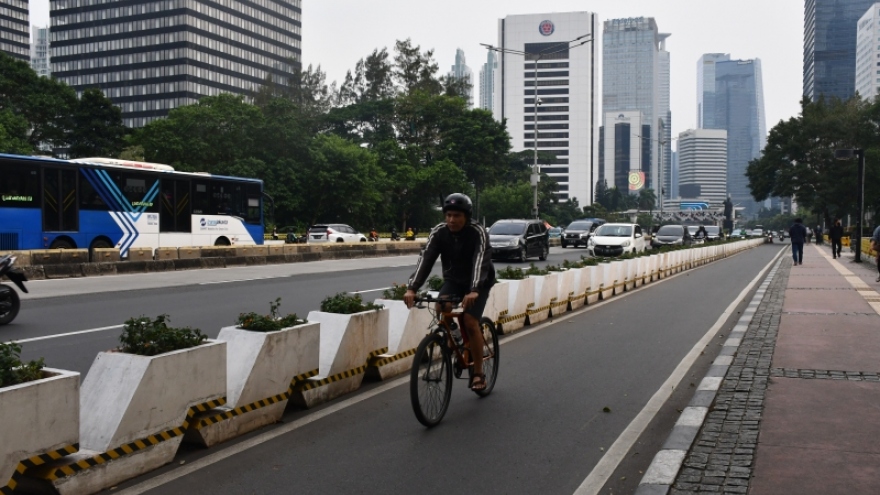 Mở rộng làn đường xe đạp - Jakarta hướng tới thành phố thân thiện với môi trường