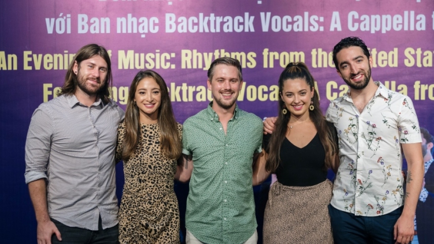 Backtrack band from the US perform in Vietnam