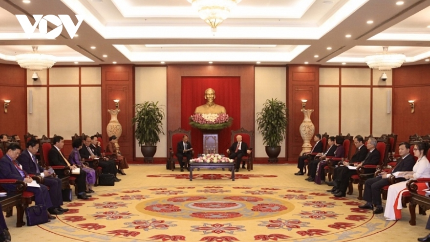 Party and Government leaders host Cambodian NA President
