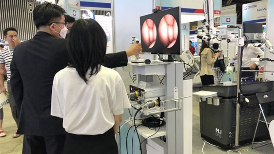 Medical-pharmaceutical, beauty products exhibitions open in HCM City