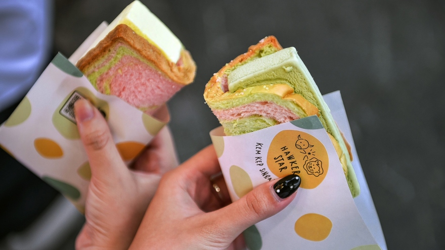 Singapore ice-cream sandwich proves popular among Hanoi youths