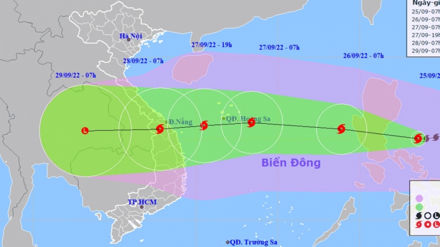 Bão Noru mạnh cấp 15 di chuyển nhanh vào Biển Đông