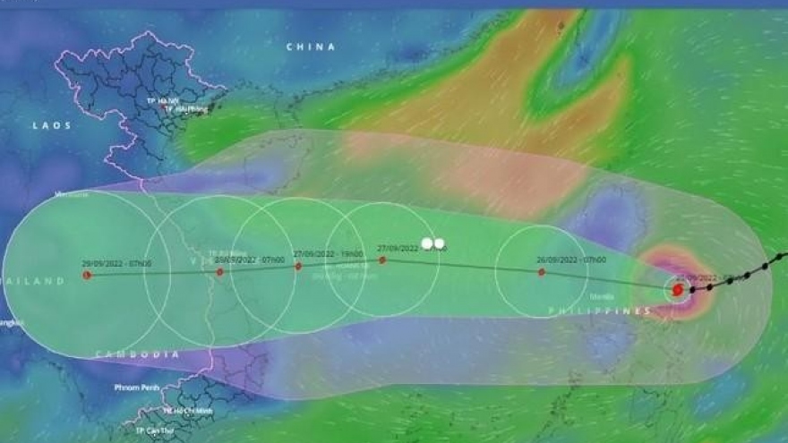 Bão Noru giật cấp 17 mỗi giờ đi được 20-25km