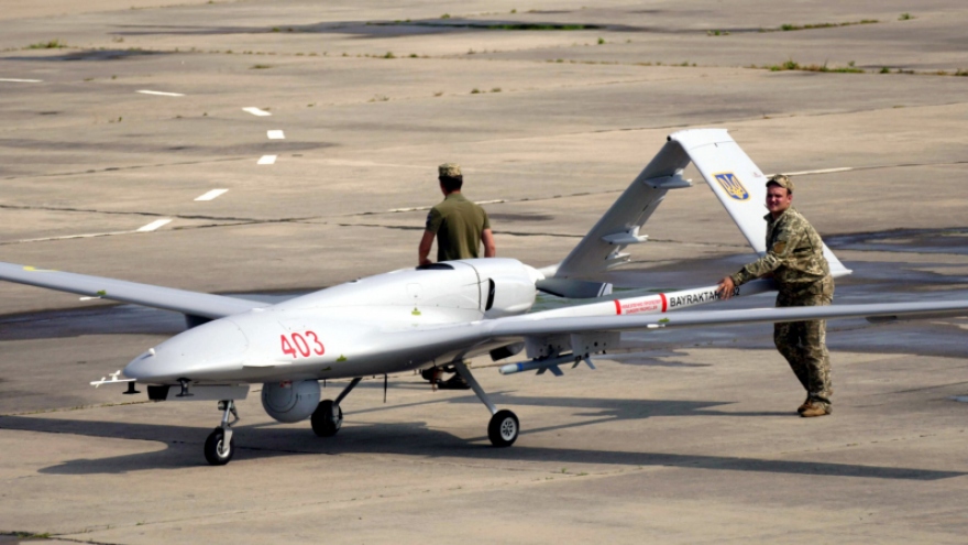 Nga tuyên bố bắn hạ UAV Bayraktar gần nhà máy Zaporizhzhia
