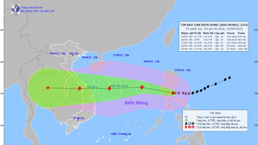 Điều cần biết về cơn bão mạnh nhất trong 20 năm qua sắp đổ bộ vào miền Trung