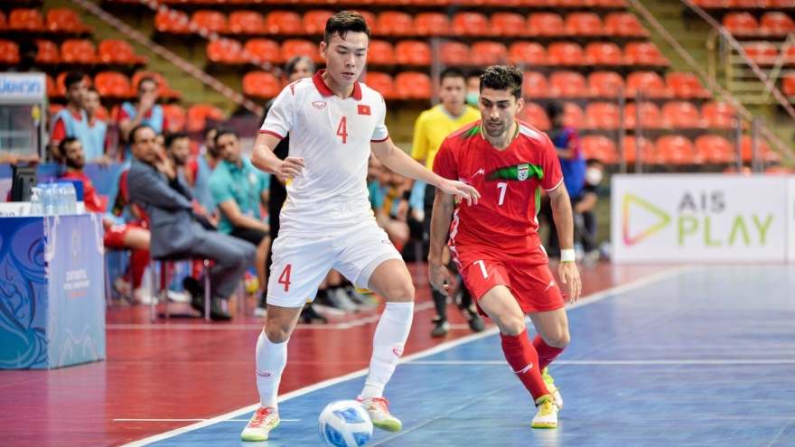 ĐT Futsal Việt Nam thua Iran ở Continental Futsal Championship 2022