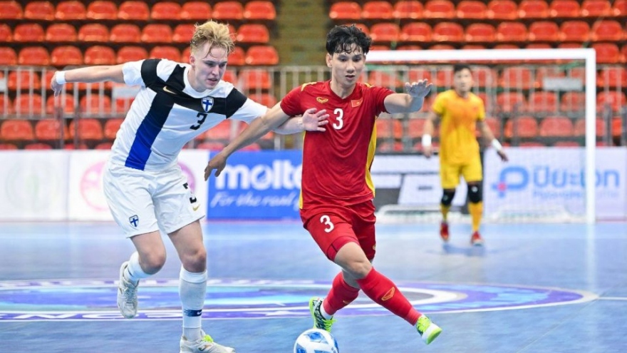 ĐT Futsal Việt Nam thua ngược Phần Lan ở Continental Futsal Championship 2022