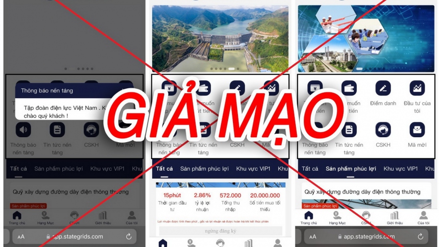 Tái diễn tình trạng sử dụng web, app Điện lực lừa đảo khách hàng