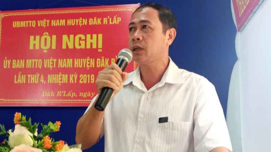 Đắk Nông khai trừ khỏi Đảng đối với Phó Bí thư Huyện ủy Đắk R’lấp