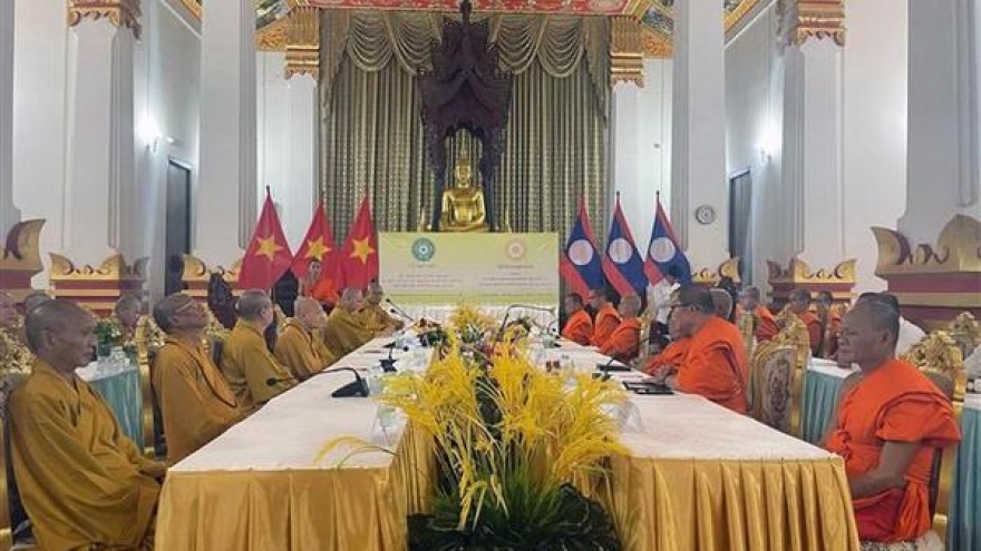 Buddhist Sanghas of Vietnam, Laos look to enhance cooperation