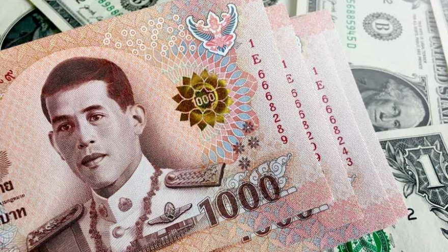 Đồng Baht Thái Lan tiếp tục suy yếu, không ghi nhận chuyển động vốn bất thường