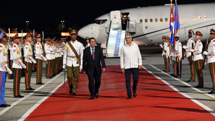 Thủ tướng Campuchia Hun Sen thăm chính thức Cuba