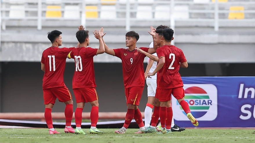 U20 Việt Nam thắng đậm trận ra quân Vòng loại U20 châu Á 2023