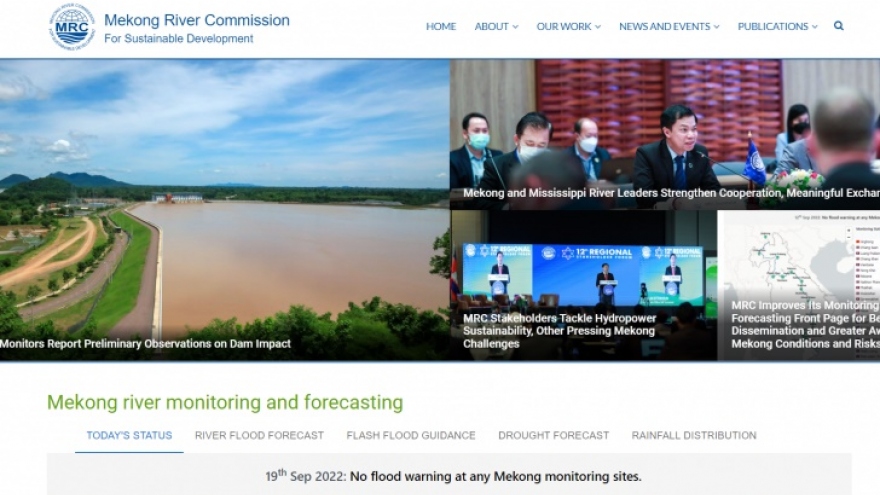 Ủy hội sông Mekong Quốc tế cải thiện web giám sát và dự báo lũ 