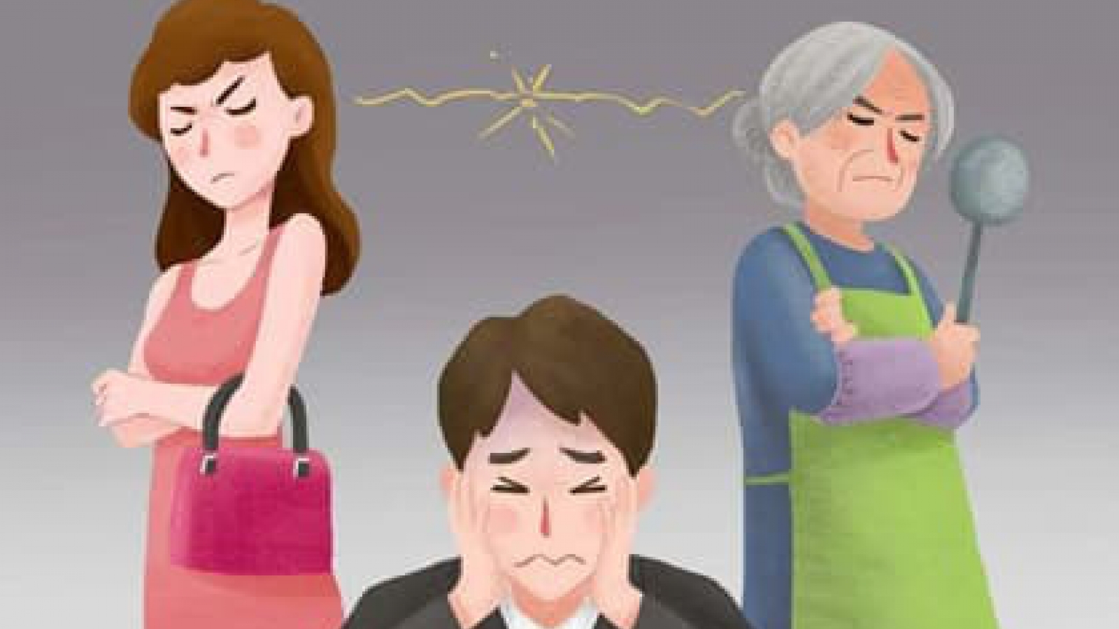 Mắc kẹt giữa mẹ và vợ