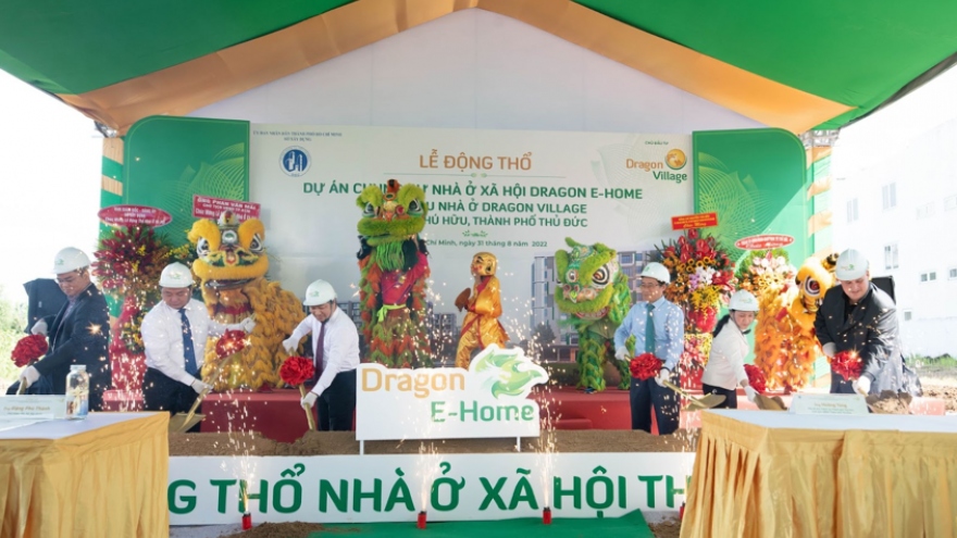 TPHCM động thổ Dự án Chung cư nhà ở xã hội Dragon E-Home Thành phố Thủ Đức