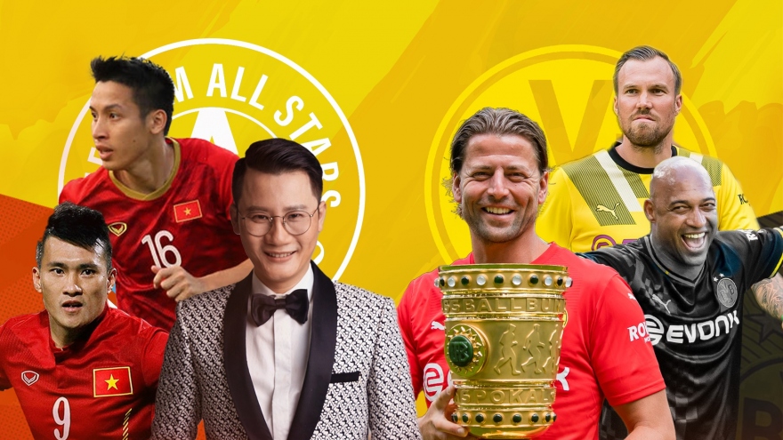 Xem trực tiếp bóng đá: Ngôi sao Việt Nam - Huyền thoại Dortmund