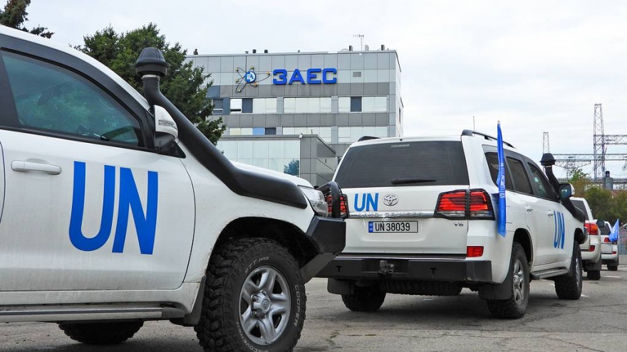 Phái đoàn IAEA đã tới Nhà máy điện hạt nhân Zaporizhzhia