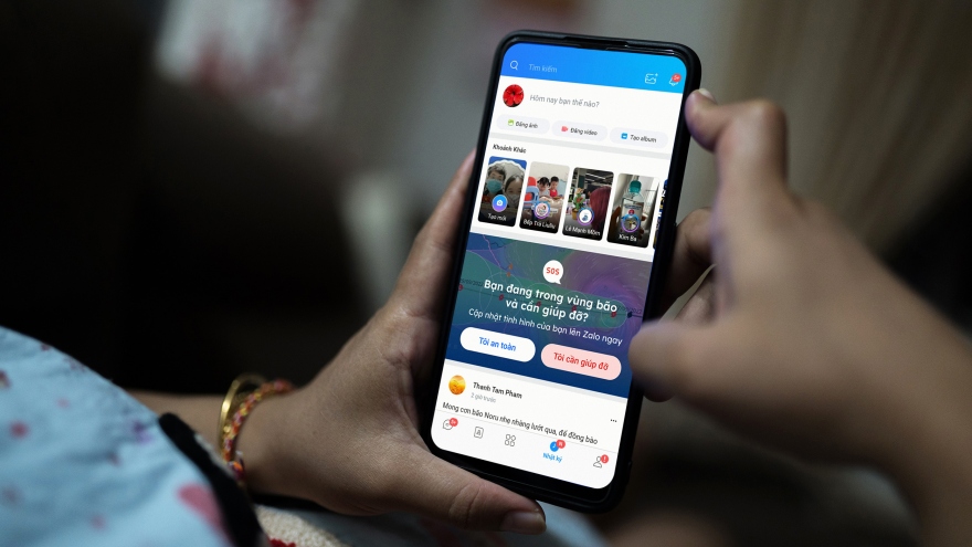 Zalo khởi động lại tính năng tìm kiếm, trợ giúp khẩn cấp vùng bão lũ