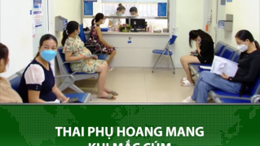 Thai phụ hoang mang khi mắc cúm