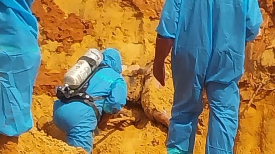 Tìm thấy nạn nhân cuối cùng trong vụ sạt lở cát tại mỏ titan ở Bình Thuận 