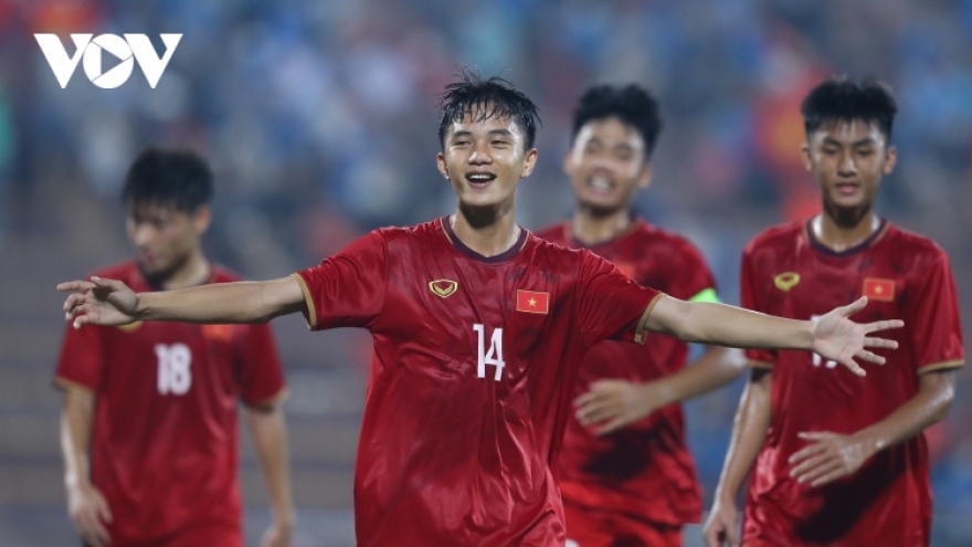 Vietnam easily defeat Nepal to take on Thailand at AFC U17 qualification