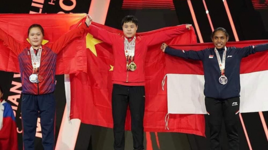 Vietnam wins another gold at Asian Weightlifting Championships 2022