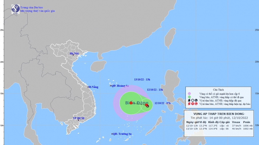 Ứng phó với vùng áp thấp có khả năng mạnh lên thành ATNĐ gây mưa tới 600mm