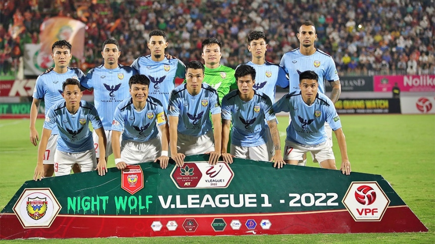 Hà Tĩnh gặp khó trong cuộc chiến trụ hạng V-League 2022