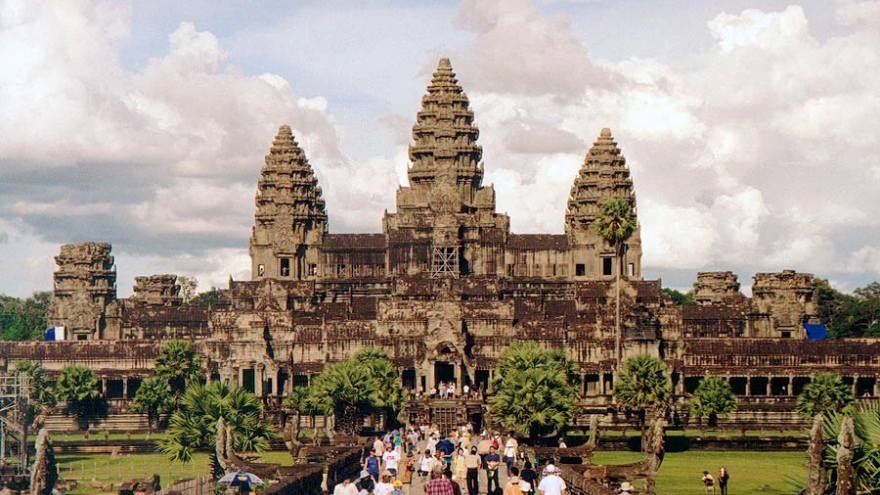 Lượng du khách quốc tế tới Công viên Khảo cổ Angkor, Campuchia tăng mạnh