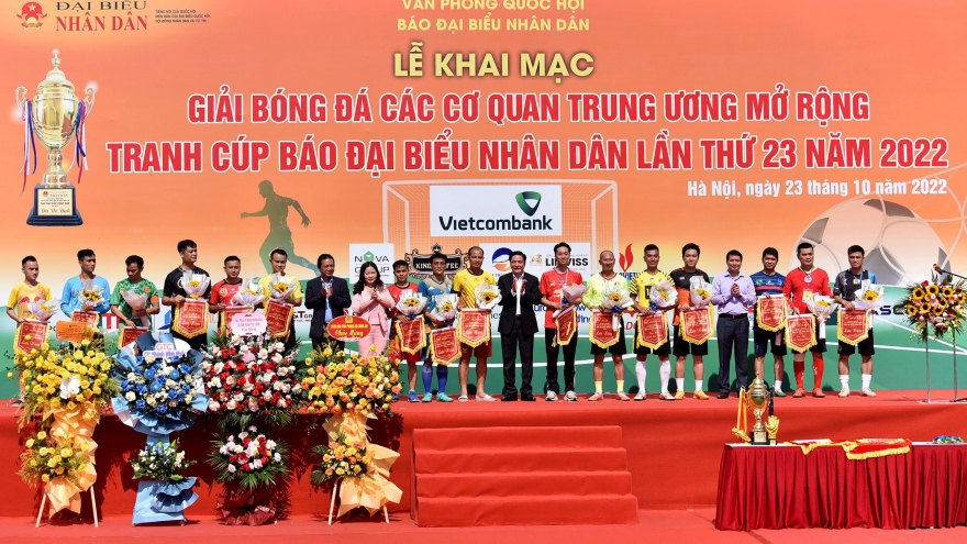 Khai mạc giải bóng đá các cơ quan Trung ương mở rộng lần thứ 23