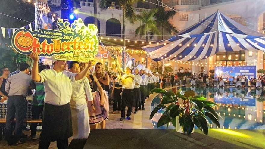 Traditional German beer festival recreated in Hanoi