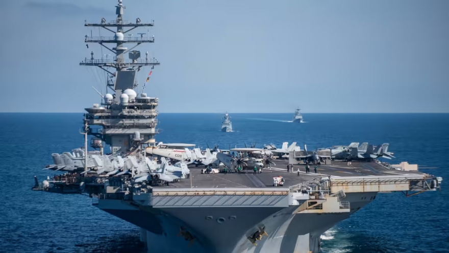 Tàu sân bay USS Ronald Reagan của Mỹ áp sát bán đảo Triều Tiên