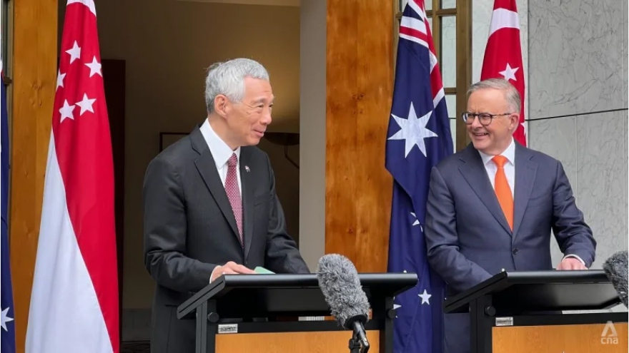 Australia và Singapore tái khẳng định cam kết duy trì hòa bình, ổn định ở Biển Đông