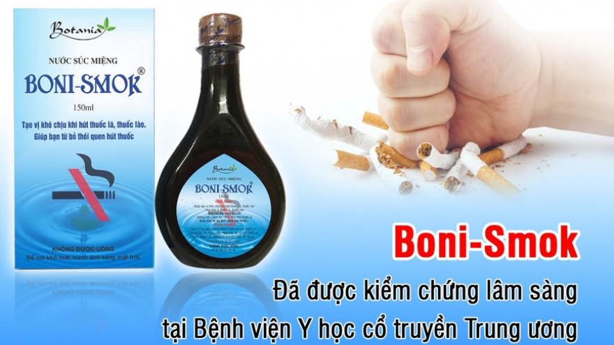 Chỉ với 3 ngày và 2 chai Boni Smok, người nghiện thuốc lá đã bỏ thành công