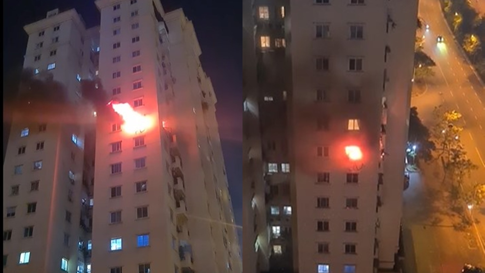 Đưa 12 người thoát nạn khỏi vụ cháy chung cư ở Hà Nội