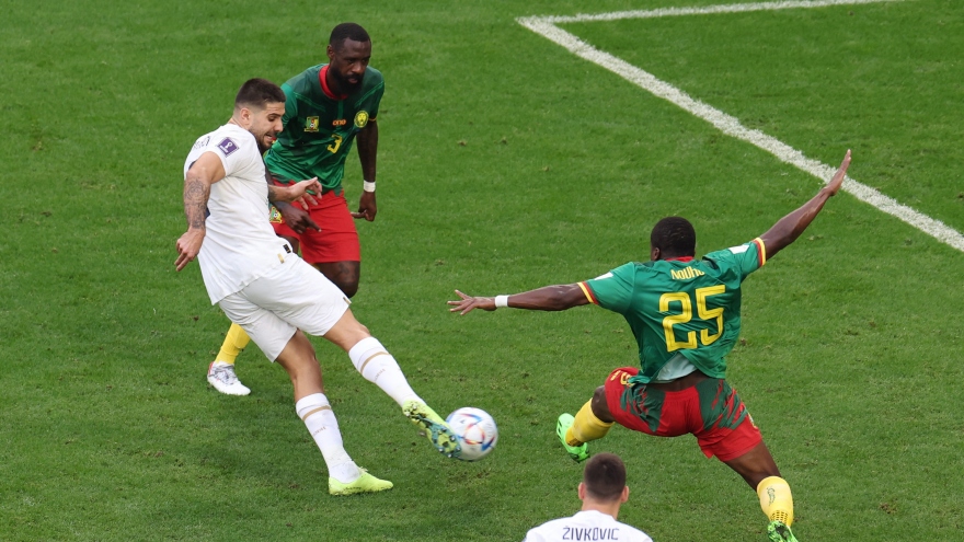 
        Sao Ngoại hạng Anh phung phí cơ hội, Serbia bị Cameroon cầm hòa ở World Cup 2022
                  
                          
                      