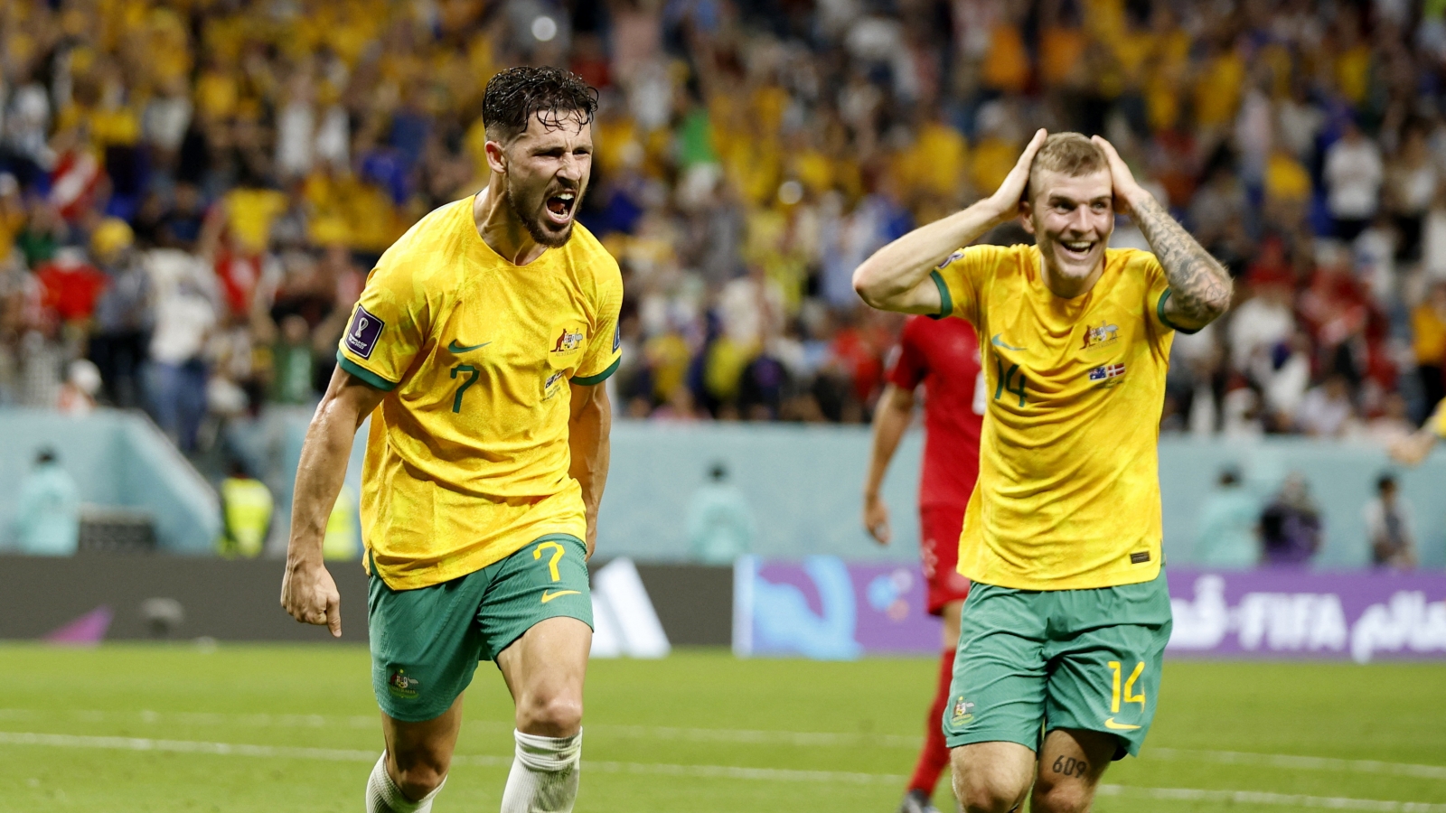 Đánh bại Đan Mạch, Australia thẳng tiến vòng 1/8 World Cup 2022